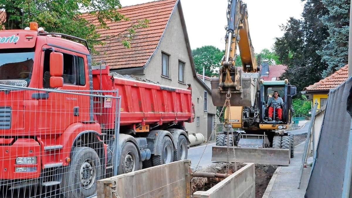 Ilmenau: Kanalarbeiten im Plan, Durchfahrt gesperrt