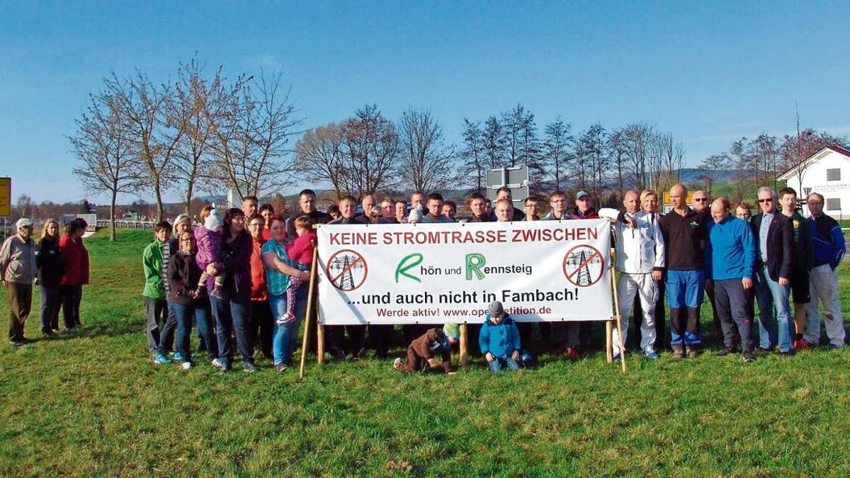Schmalkalden: Fambacher zeigen Flagge gegen Südlink