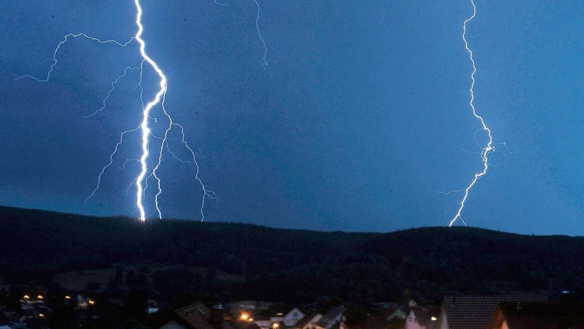Hildburghausen: Alle zehn Stunden geht ein Blitz nieder