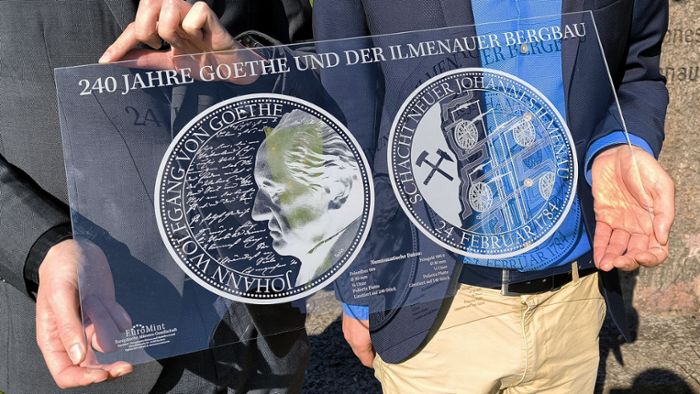 Neue Medaille erinnert an Goethes Bergbauzeit in Ilmenau
