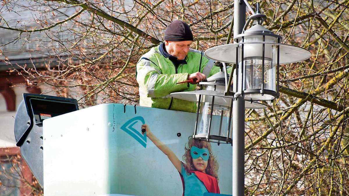 Meiningen: Blitzschlag zerstört 36 neue LED-Leuchten in Meiningen