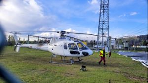 Hubschrauberlärm: Strom-Inspekteure  mit dem genauen Blick von oben