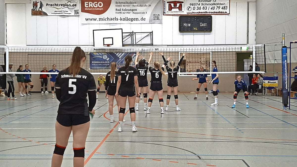 Volleyball, Verbandsliga Herren & Damen: Schmalkalden siegt im 130-Minuten-Krimi