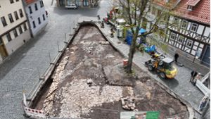 Meininger Grabung: Archäologen entdecken Reste der „Schau“