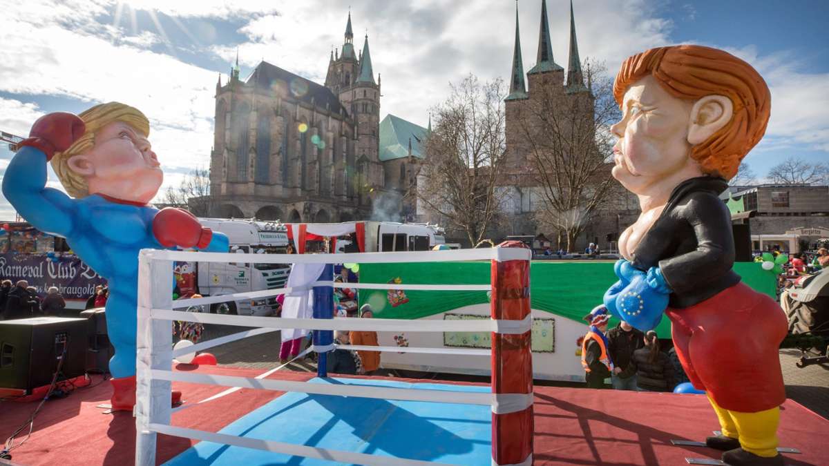 Thüringen: Zehntausende feiern in Erfurt Fasching