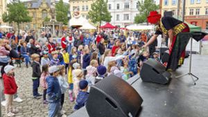 Meininger Marktplatz: Rock für Courage