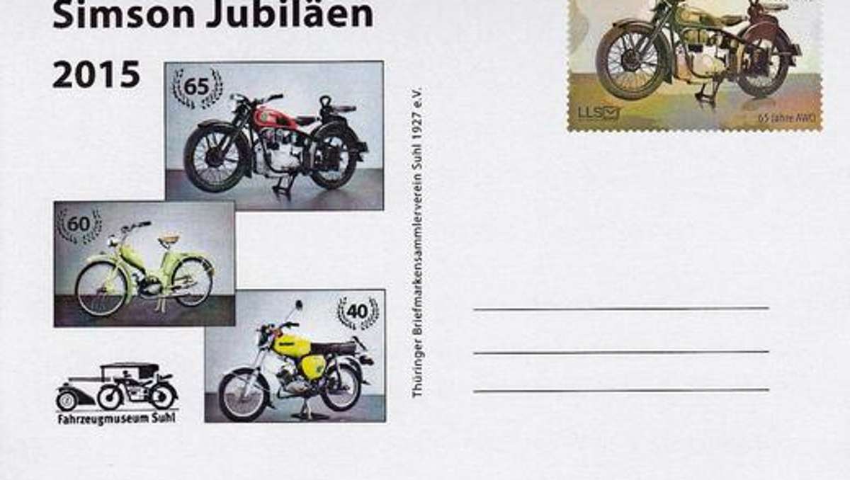 Suhl/ Zella-Mehlis: Simson auf Sonder-Briefmarke