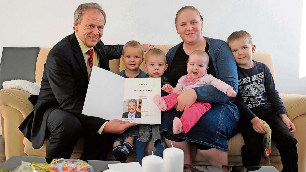 Hildburghausen: Ein Geschenk von Gauck für Hildburghäuser Familie