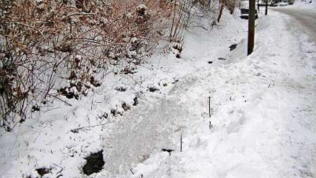 Suhl/ Zella-Mehlis: Schnee nicht in Gewässern abladen