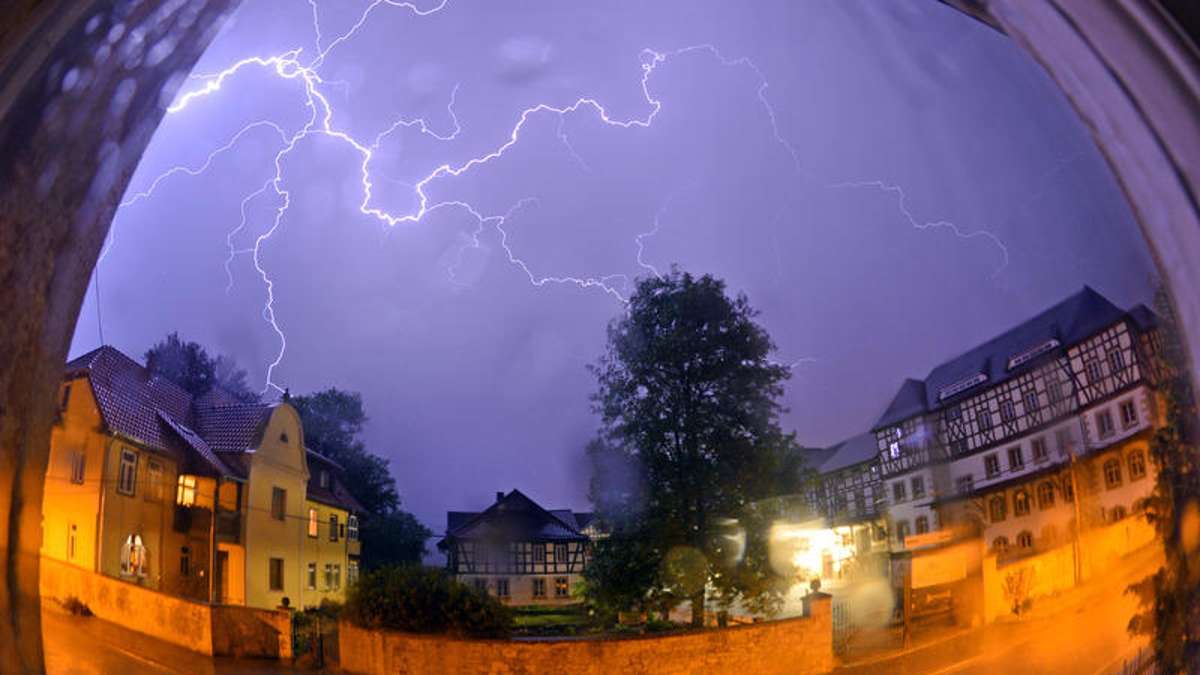 Thüringen: Juli-Unwetter brachten mehr als 14 000 Blitze