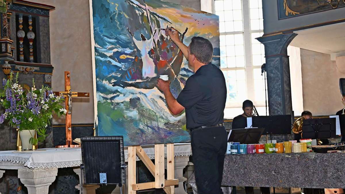 Gottesdienst in Seligenthal: Eine gemalte Predigt