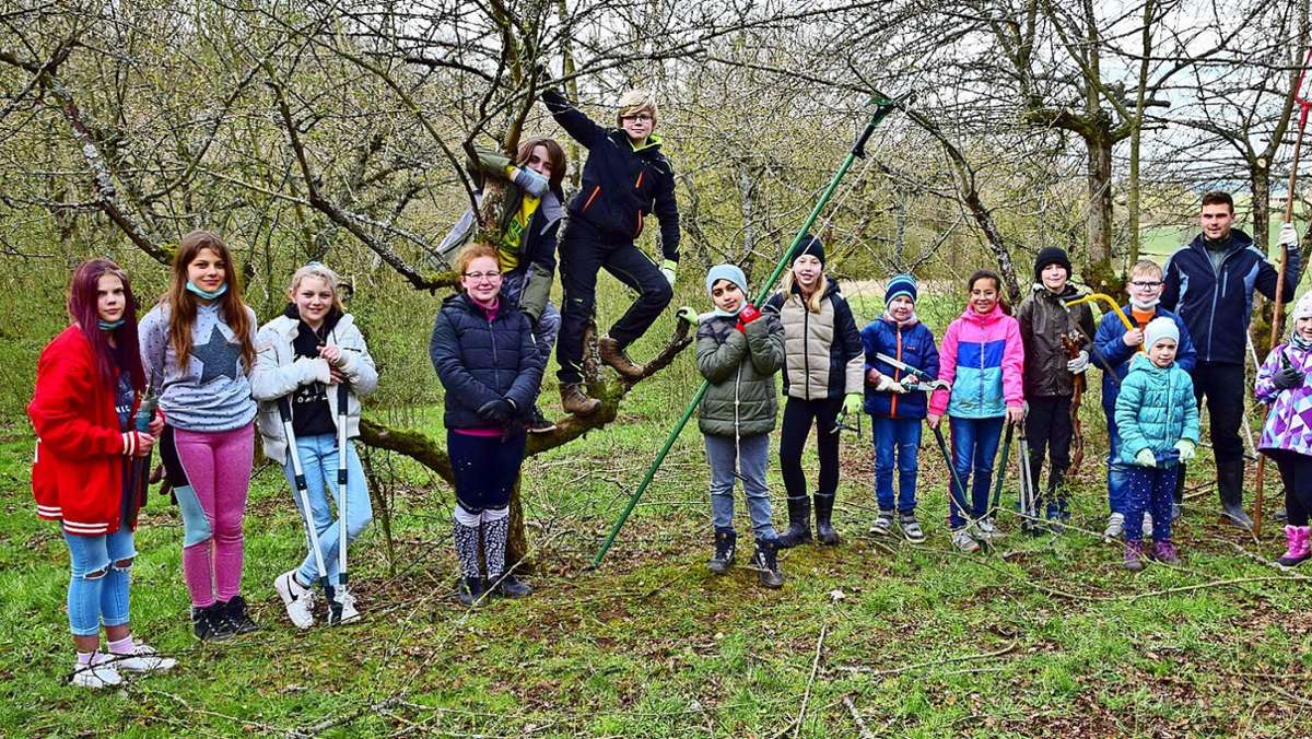 Unterstützung für die Landschaftspflege: Schüler sind der Natur auf der Spur