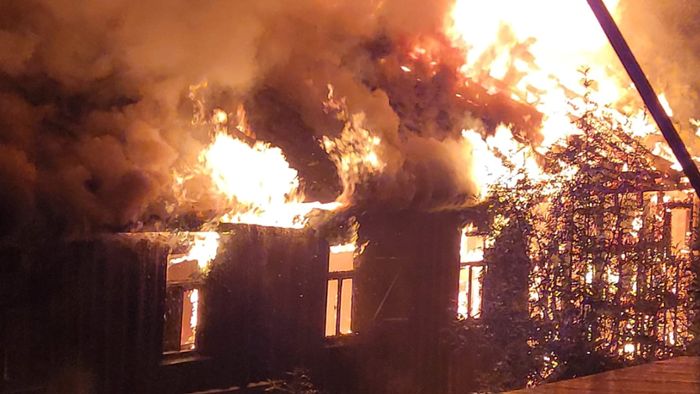 Scheune in Katzhütte brennt komplett nieder
