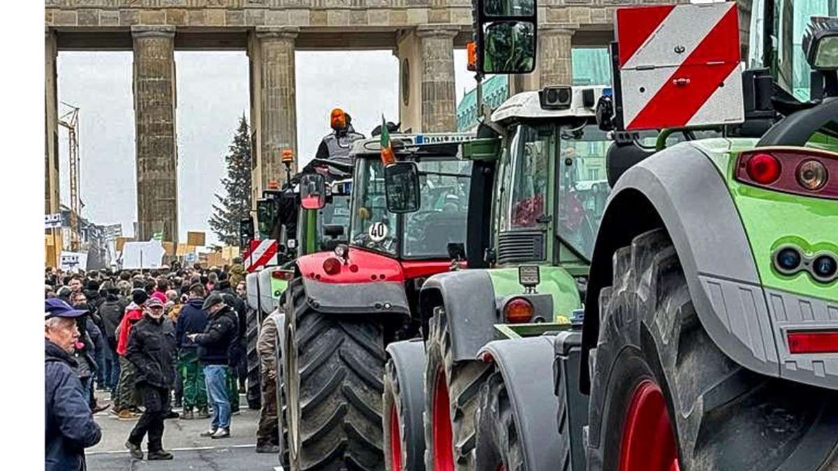 Bauernproteste: Mit dem Traktor nach Erfurt