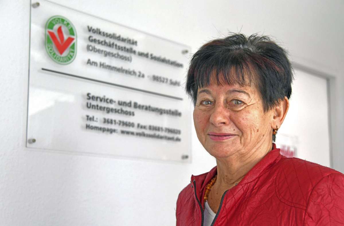 Bärbel Strauch hat nach fast 21 Jahren ihren ehrenamtlichen Posten als Präsidentin der Volkssolidarität Südthüringen abgegeben. Foto: frankphoto.de