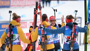 Biathlon-WM: Staffel-Bronze für DSV-Frauen - Männer Vierte