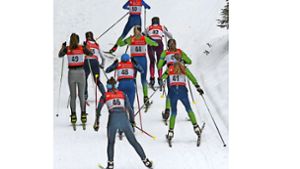 Biathlon, Landesmeisterschaft/Massenstart in Scheibe-Alsbach: Biathlon-Festspiele im Schnee-Paradies