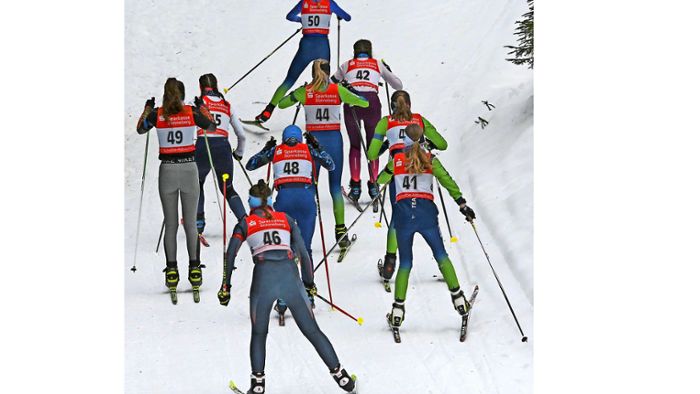 Biathlon, Landesmeisterschaft/Massenstart in Scheibe-Alsbach: Biathlon-Festspiele im Schnee-Paradies