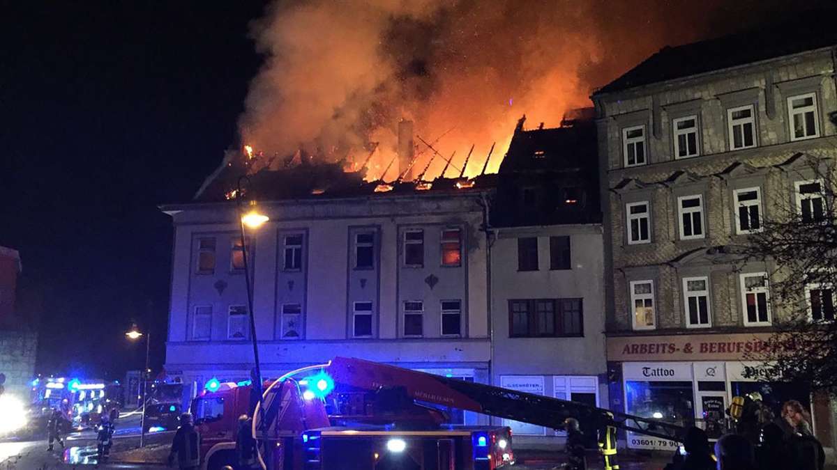 Thüringen: Brand in Mühlhausen - Polizei vermutet Brandstiftung