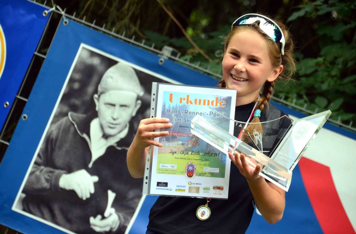 Die Siegerin: Lyn-Caja Koch ist  das zweite Mädchen, das den Hans-Renner-Pokal gewinnt.