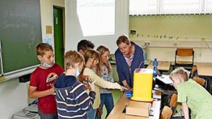 Grundschüler lernen im 3D-Labor