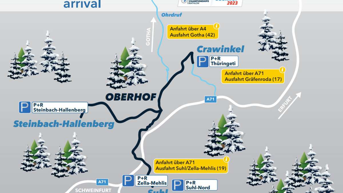 Anreise nach Oberhof: Entspannt in die Arena
