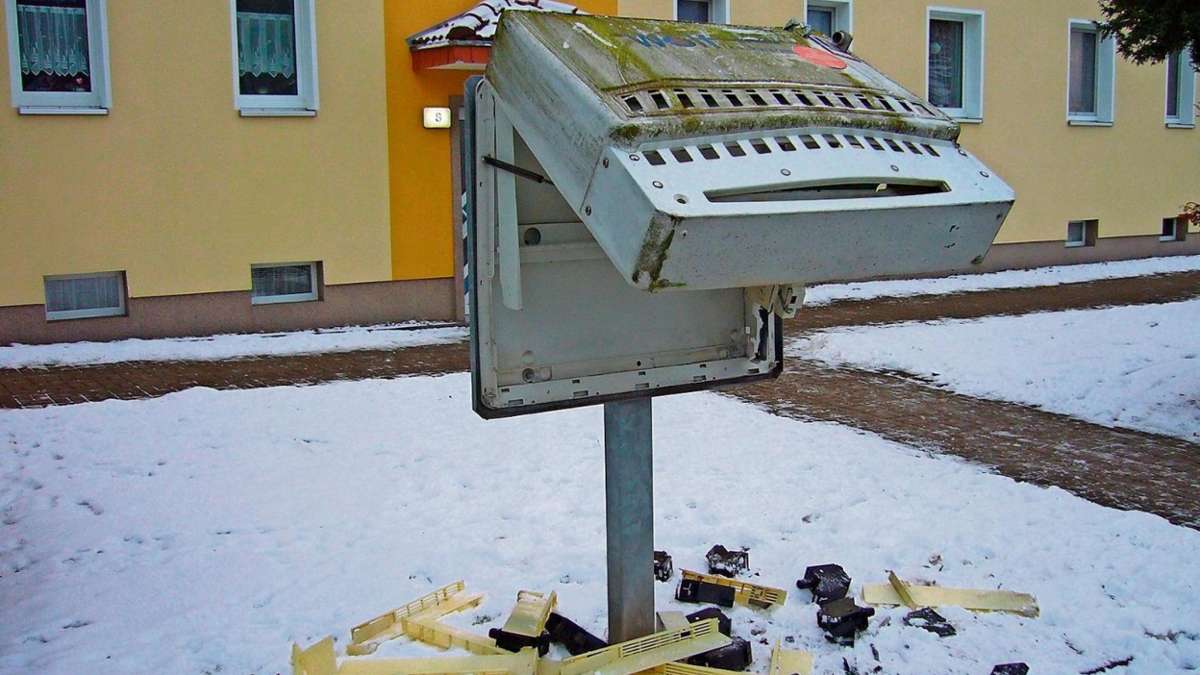 Meiningen: Wieder ein Zigarettenautomat aufgesprengt