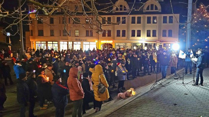 Demo in Sonneberg: „Wahrheit wird uns freimachen“