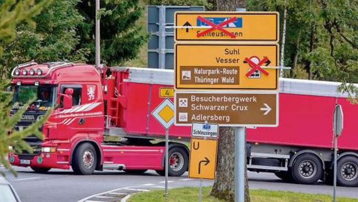 Thüringen: Gefährliche Fracht, wo sonst gar kein Laster fahren darf