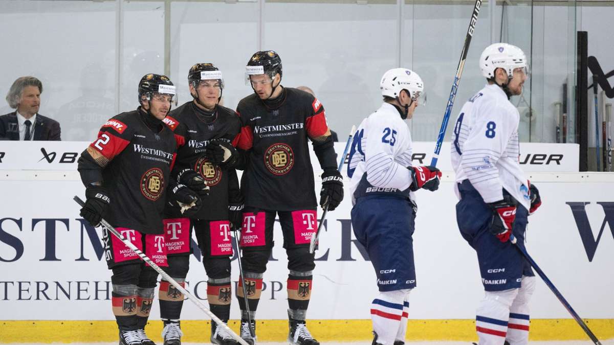 Eishockey: DEB-Auswahl gelingt WM-Generalprobe