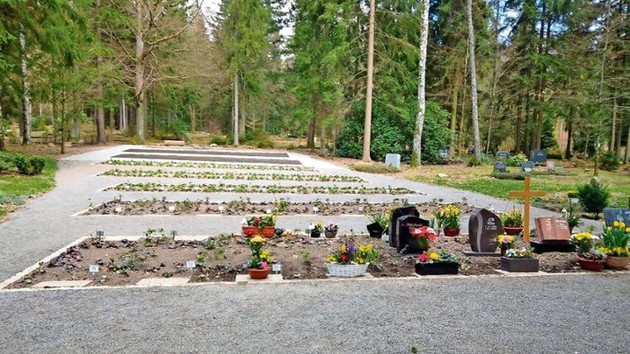 Zusätzliche Grabstellen auf dem Waldfriedhof