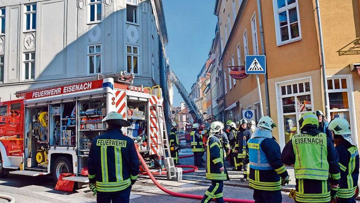 Eisenach: Elf Verletzte bei Brand in Eisenacher Innenstadt
