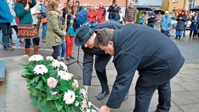 Gedenken an Pogromnacht im Synagogenweg