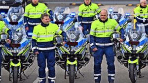 Polizei mit neuen Motorrädern unterwegs