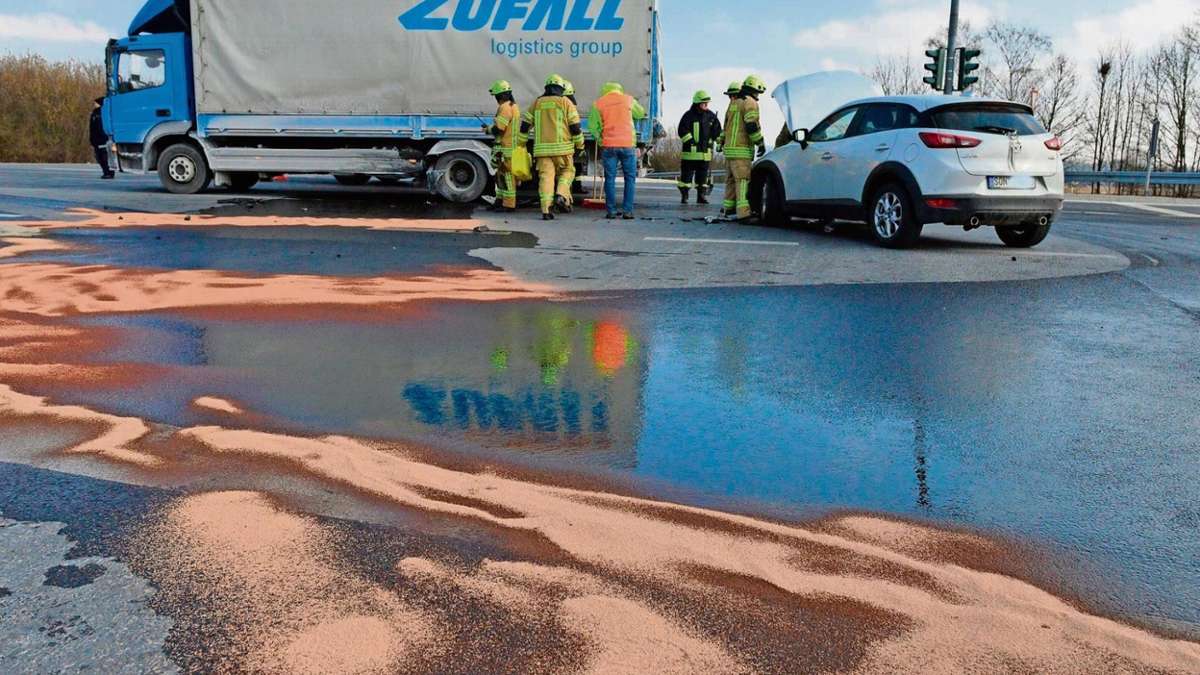 Sonneberg: Diesel-Teich nach Zusammenstoß