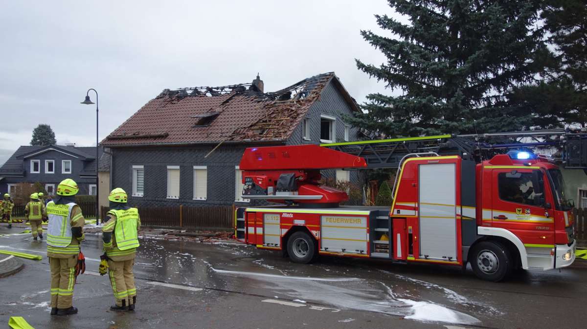 Brand in Unterpörlitz