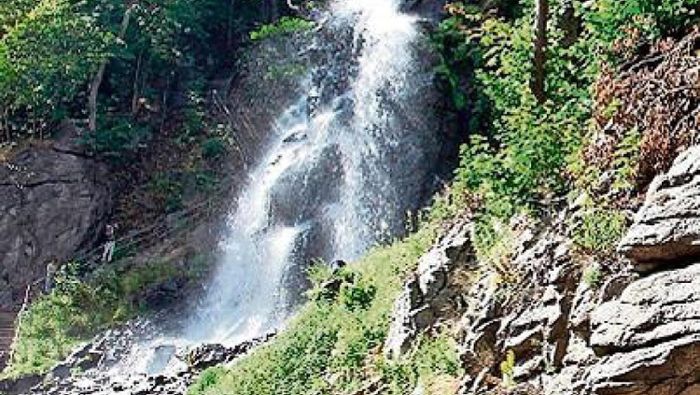 Kletterparadies am Trusetaler Wasserfall und am Hauptgang