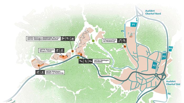 Service zur Rennrodel-WM: 1200 Parkplätze in Oberhof