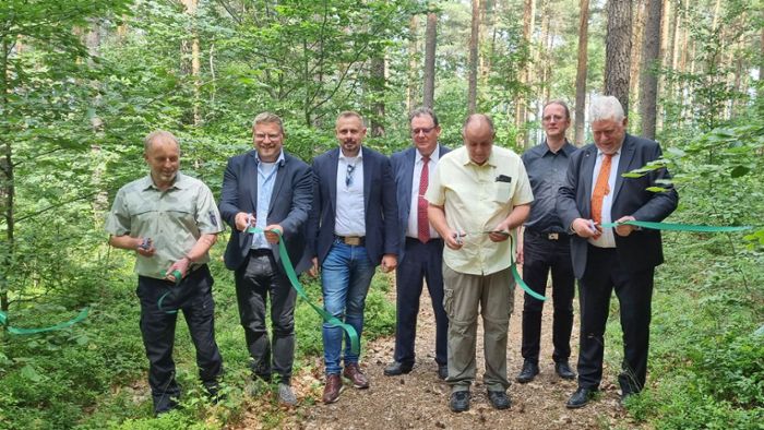 Bestattungswald Frankenhain eröffnet: Letzte Ruhe unterm Blätterdach