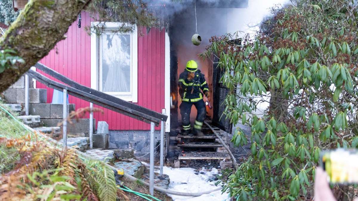 Feuer in Suhler Gartenhaus: Brandursache steht fest