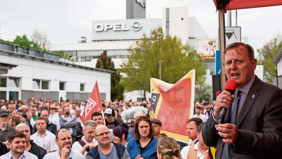 Thüringen: Protest vor den Werkstoren: So knapp wars noch nie