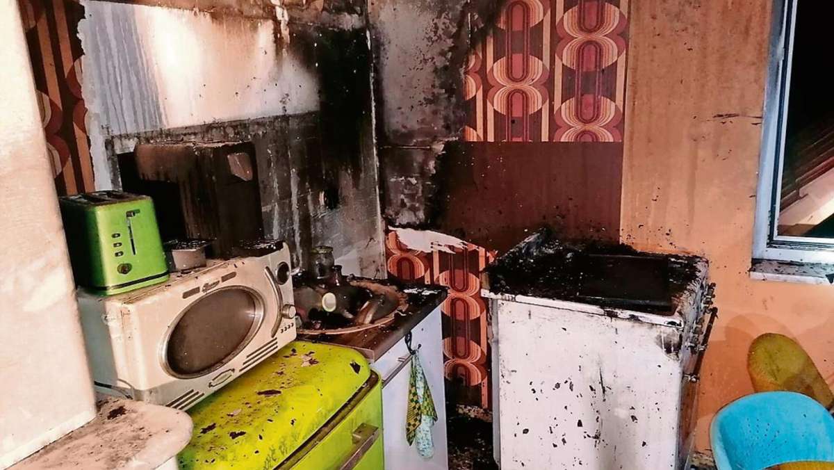 Steinbach: Küche in Flammen, Haus vorerst nicht bewohnbar