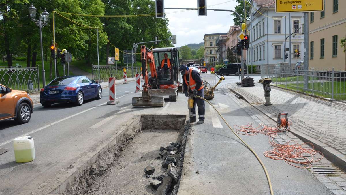 Straßenbau Meiningen: Verkehr in Innenstadt eingeschränkt