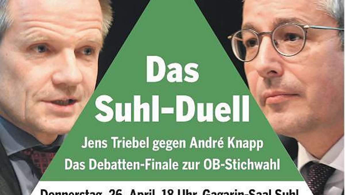 Suhl/ Zella-Mehlis: Stichwahl-Finale im Gagarinsaal: Triebel und Knapp im Duell