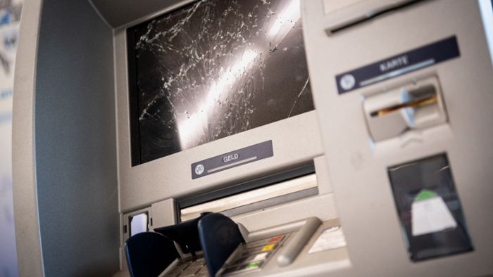 Geldautomat in Sonneberg beschädigt