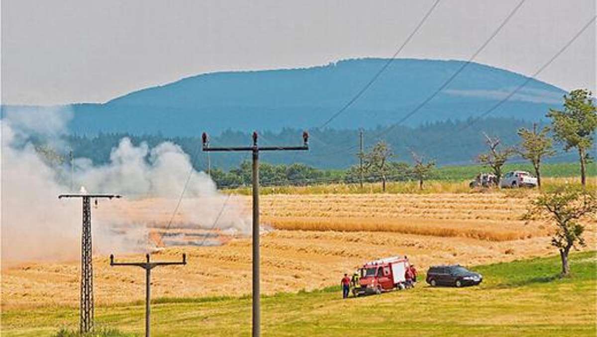 Werra-Bote: Getreidefeld stand in Flammen