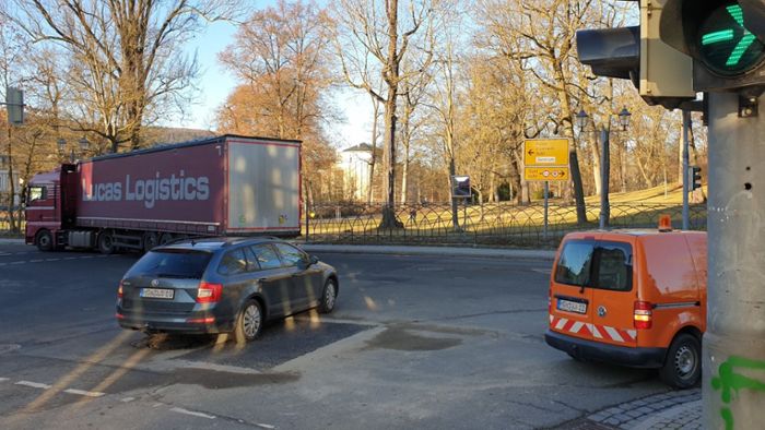 Kreuzung in Meiningen wieder befahrbar