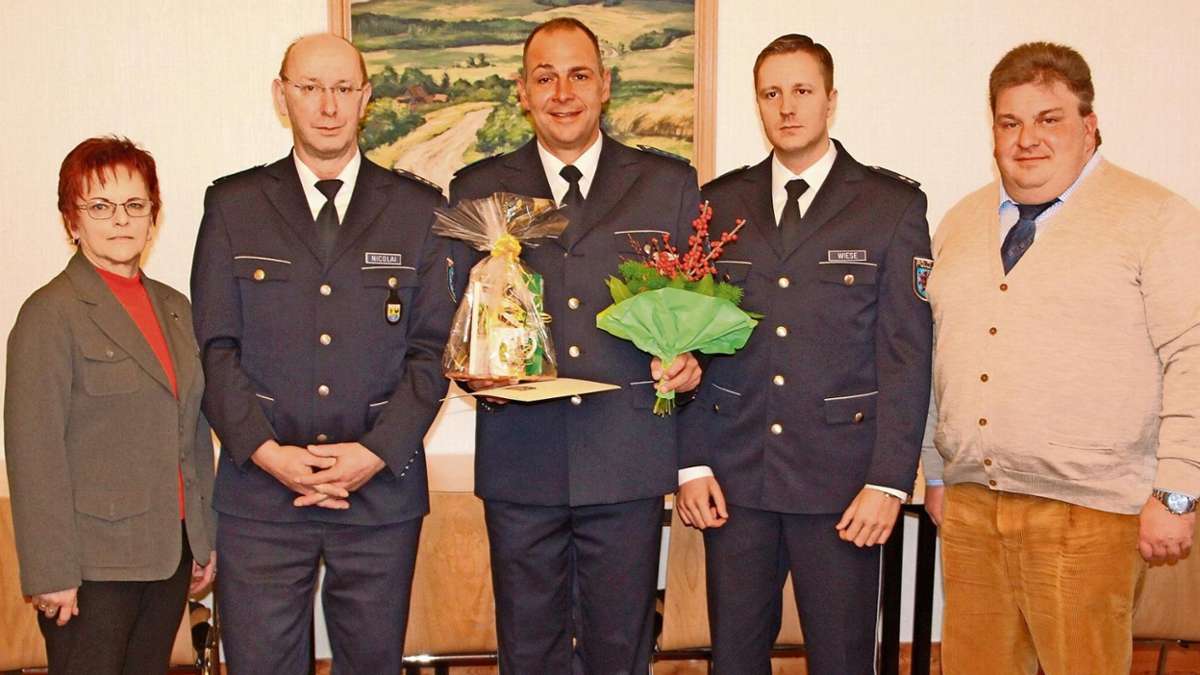 Hildburghausen: Ein Mann in Uniform vor Ort ist wichtig