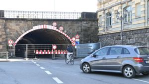 Straßentunnel  vier Wochen gesperrt