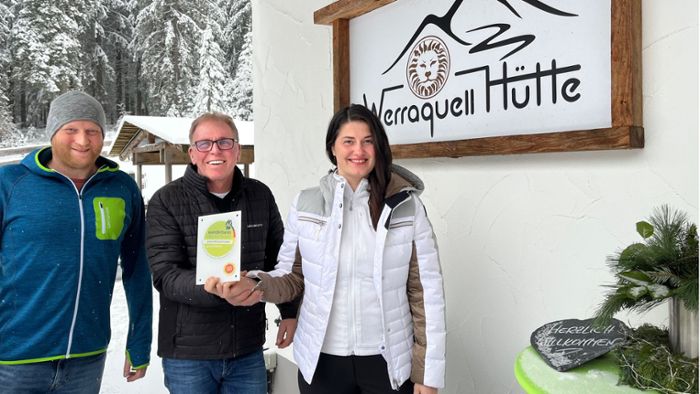 Erstmals in Thüringen: Auszeichnung für die Werraquell-Hütte